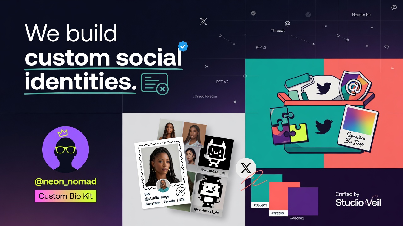 Custom social header identities across styles