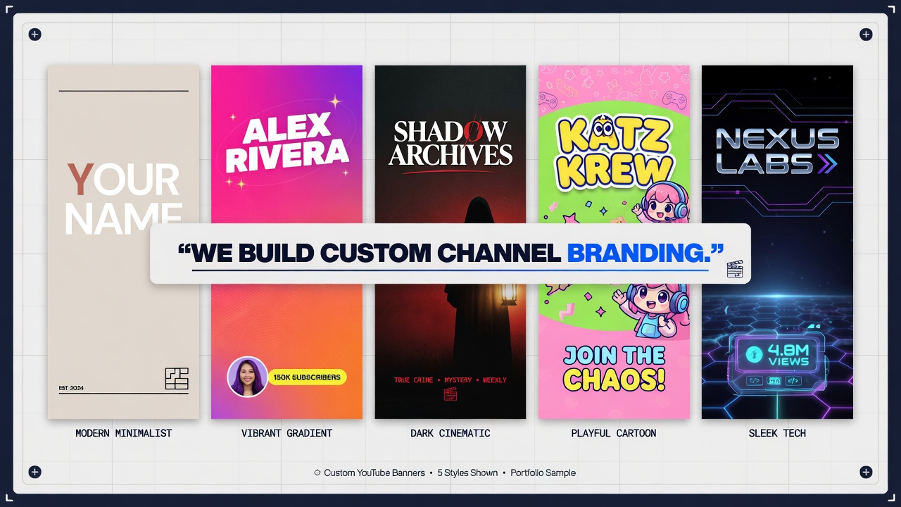 Channel banner branding across any style